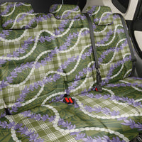 Green Hawaii Palaka Honohono Pikake Back Car Seat Cover Hawaiian Orchid Lei Polynesian Pattern LT14 - Polynesian Pride