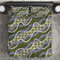 Green Hawaii Palaka Honohono Pikake Bedding Set Hawaiian Orchid Lei Polynesian Pattern LT14 Green - Polynesian Pride