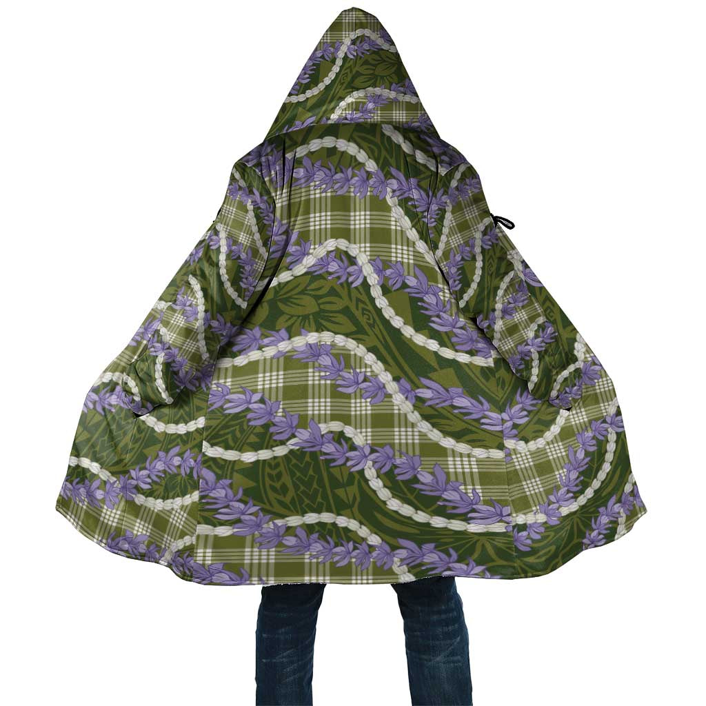 Green Hawaii Palaka Honohono Pikake Cloak Hawaiian Orchid Lei Polynesian Pattern LT14 Unisex Green - Polynesian Pride