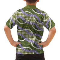 Green Hawaii Palaka Honohono Pikake Hawaiian Shirt Hawaiian Orchid Lei Polynesian Pattern LT14 - Polynesian Pride