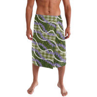 Green Hawaii Palaka Honohono Pikake Lavalava Hawaiian Orchid Lei Polynesian Pattern LT14 Green - Polynesian Pride