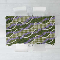 Green Hawaii Palaka Honohono Pikake Tablecloth Hawaiian Orchid Lei Polynesian Pattern LT14 Green - Polynesian Pride