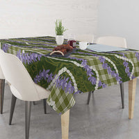 Green Hawaii Palaka Honohono Pikake Tablecloth Hawaiian Orchid Lei Polynesian Pattern LT14 - Polynesian Pride