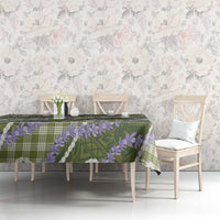Green Hawaii Palaka Honohono Pikake Tablecloth Hawaiian Orchid Lei Polynesian Pattern LT14 - Polynesian Pride