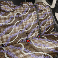 Brown Hawaii Palaka Honohono Pikake Back Car Seat Cover Hawaiian Orchid Lei Polynesian Pattern LT14 - Polynesian Pride