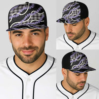 Black Hawaii Palaka Honohono Pikake Baseball Net Cap Hawaiian Orchid Lei Polynesian Pattern LT14 - Polynesian Pride