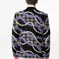 Black Hawaii Palaka Honohono Pikake Blazer Hawaiian Orchid Lei Polynesian Pattern LT14 - Polynesian Pride