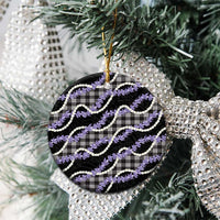 Black Hawaii Palaka Honohono Pikake Ceramic Ornament Hawaiian Orchid Lei Polynesian Pattern LT14 - Polynesian Pride