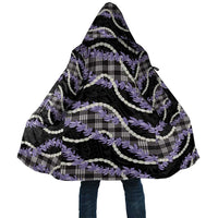 Black Hawaii Palaka Honohono Pikake Cloak Hawaiian Orchid Lei Polynesian Pattern LT14 Unisex Black - Polynesian Pride
