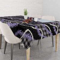 Black Hawaii Palaka Honohono Pikake Tablecloth Hawaiian Orchid Lei Polynesian Pattern LT14 - Polynesian Pride
