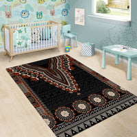 Bula Fiji Dashiki Vintage Fijian Masi Tapa Pattern Area Rug LT14 - Polynesian Pride