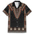 Bula Fiji Dashiki Vintage Fijian Masi Tapa Pattern Hawaiian Shirt LT14 Brown - Polynesian Pride