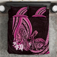 Pink Polynesia Easter Day Bedding Set Eggs With Bunny Polynesian Pattern LT14 Pink - Polynesian Pride