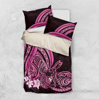 Pink Polynesia Easter Day Bedding Set Eggs With Bunny Polynesian Pattern LT14 US Twin 172cm x 218cm Pink - Polynesian Pride