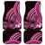 Pink Polynesia Easter Day Car Mats Eggs With Bunny Polynesian Pattern