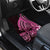 Pink Polynesia Easter Day Car Mats Eggs With Bunny Polynesian Pattern