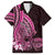 Pink Polynesia Easter Day Family Matching Tank Maxi Dress and Hawaiian Shirt Eggs With Bunny Polynesian Pattern