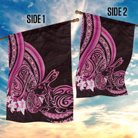 Pink Polynesia Easter Day Garden Flag Eggs With Bunny Polynesian Pattern LT14 - Polynesian Pride