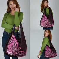 Pink Polynesia Easter Day Grocery Bag Eggs With Bunny Polynesian Pattern LT14 - Polynesian Pride