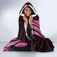 Pink Polynesia Easter Day Hooded Blanket Eggs With Bunny Polynesian Pattern LT14 - Polynesian Pride
