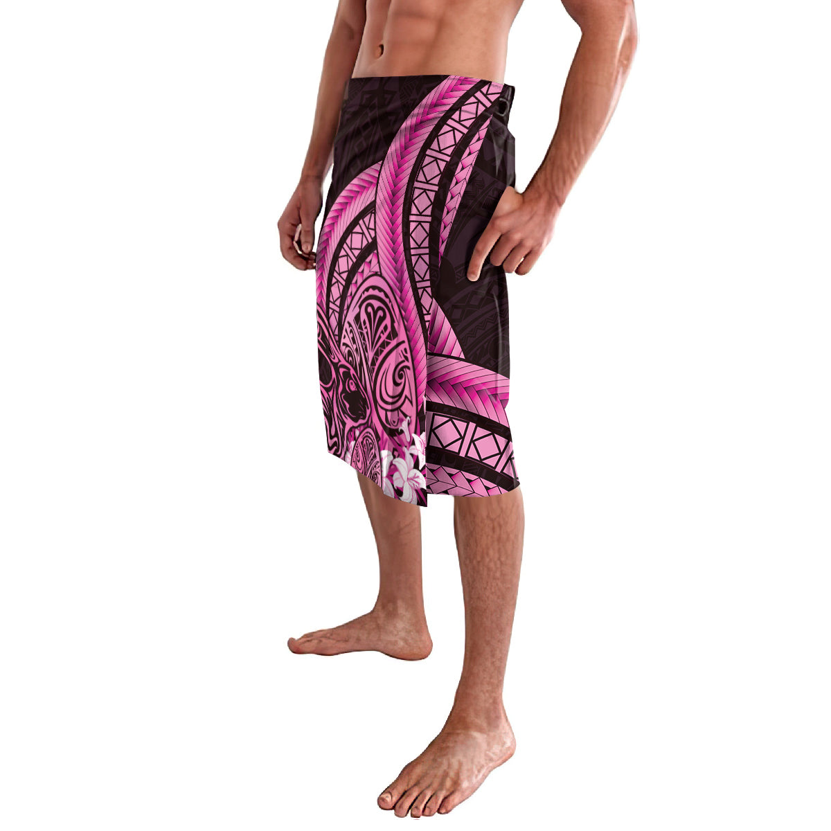 Pink Polynesia Easter Day Lavalava Eggs With Bunny Polynesian Pattern LT14 - Polynesian Pride