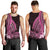 Pink Polynesia Easter Day Men Tank Top Eggs With Bunny Polynesian Pattern