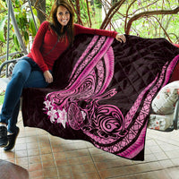 Pink Polynesia Easter Day Quilt Eggs With Bunny Polynesian Pattern LT14 - Polynesian Pride
