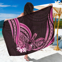 Pink Polynesia Easter Day Sarong Eggs With Bunny Polynesian Pattern LT14 One Size 44 x 66 inches Pink - Polynesian Pride