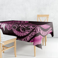 Pink Polynesia Easter Day Tablecloth Eggs With Bunny Polynesian Pattern LT14 - Polynesian Pride