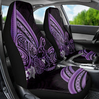 Purple Polynesia Easter Day Car Seat Cover Eggs With Bunny Polynesian Pattern LT14 - Polynesian Pride