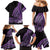 Purple Polynesia Easter Day Family Matching Mermaid Dress and Hawaiian Shirt Eggs With Bunny Polynesian Pattern