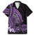 Purple Polynesia Easter Day Family Matching Mermaid Dress and Hawaiian Shirt Eggs With Bunny Polynesian Pattern