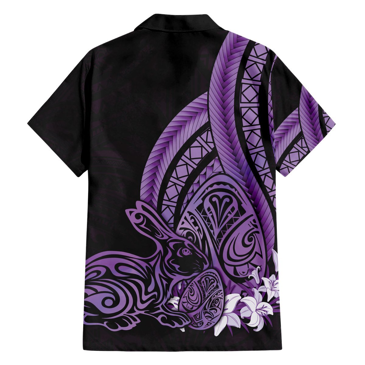 Purple Polynesia Easter Day Hawaiian Shirt Eggs With Bunny Polynesian Pattern LT14 - Polynesian Pride