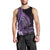 Purple Polynesia Easter Day Men Tank Top Eggs With Bunny Polynesian Pattern