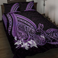Purple Polynesia Easter Day Quilt Bed Set Eggs With Bunny Polynesian Pattern LT14 Purple - Polynesian Pride