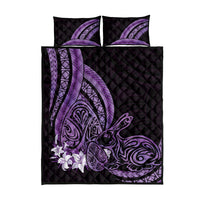 Purple Polynesia Easter Day Quilt Bed Set Eggs With Bunny Polynesian Pattern LT14 - Polynesian Pride
