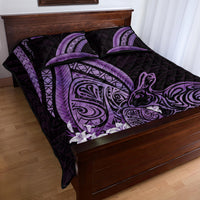 Purple Polynesia Easter Day Quilt Bed Set Eggs With Bunny Polynesian Pattern LT14 - Polynesian Pride