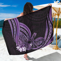 Purple Polynesia Easter Day Sarong Eggs With Bunny Polynesian Pattern LT14 One Size 44 x 66 inches Purple - Polynesian Pride