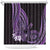 Purple Polynesia Easter Day Shower Curtain Eggs With Bunny Polynesian Pattern