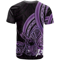 Purple Polynesia Easter Day T Shirt Eggs With Bunny Polynesian Pattern LT14 - Polynesian Pride