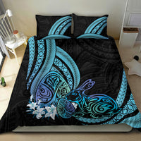 Turquoise Polynesia Easter Day Bedding Set Eggs With Bunny Polynesian Pattern LT14 - Polynesian Pride