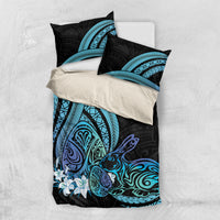 Turquoise Polynesia Easter Day Bedding Set Eggs With Bunny Polynesian Pattern LT14 US Twin 172cm x 218cm Turquoise - Polynesian Pride