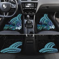 Turquoise Polynesia Easter Day Car Mats Eggs With Bunny Polynesian Pattern LT14 Set 4pcs Turquoise - Polynesian Pride