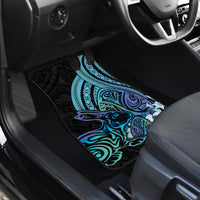 Turquoise Polynesia Easter Day Car Mats Eggs With Bunny Polynesian Pattern LT14 - Polynesian Pride