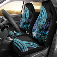 Turquoise Polynesia Easter Day Car Seat Cover Eggs With Bunny Polynesian Pattern LT14 - Polynesian Pride