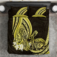 Yellow Polynesia Easter Day Bedding Set Eggs With Bunny Polynesian Pattern LT14 Yellow - Polynesian Pride