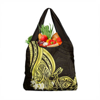 Yellow Polynesia Easter Day Grocery Bag Eggs With Bunny Polynesian Pattern LT14 1-pack One Size Yellow - Polynesian Pride