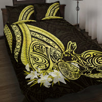 Yellow Polynesia Easter Day Quilt Bed Set Eggs With Bunny Polynesian Pattern LT14 Yellow - Polynesian Pride