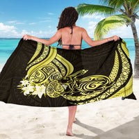 Yellow Polynesia Easter Day Sarong Eggs With Bunny Polynesian Pattern LT14 - Polynesian Pride