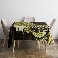 Yellow Polynesia Easter Day Tablecloth Eggs With Bunny Polynesian Pattern LT14 - Polynesian Pride